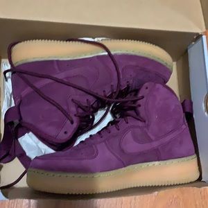 Nike AIR force 1 PURPLE SUEDE